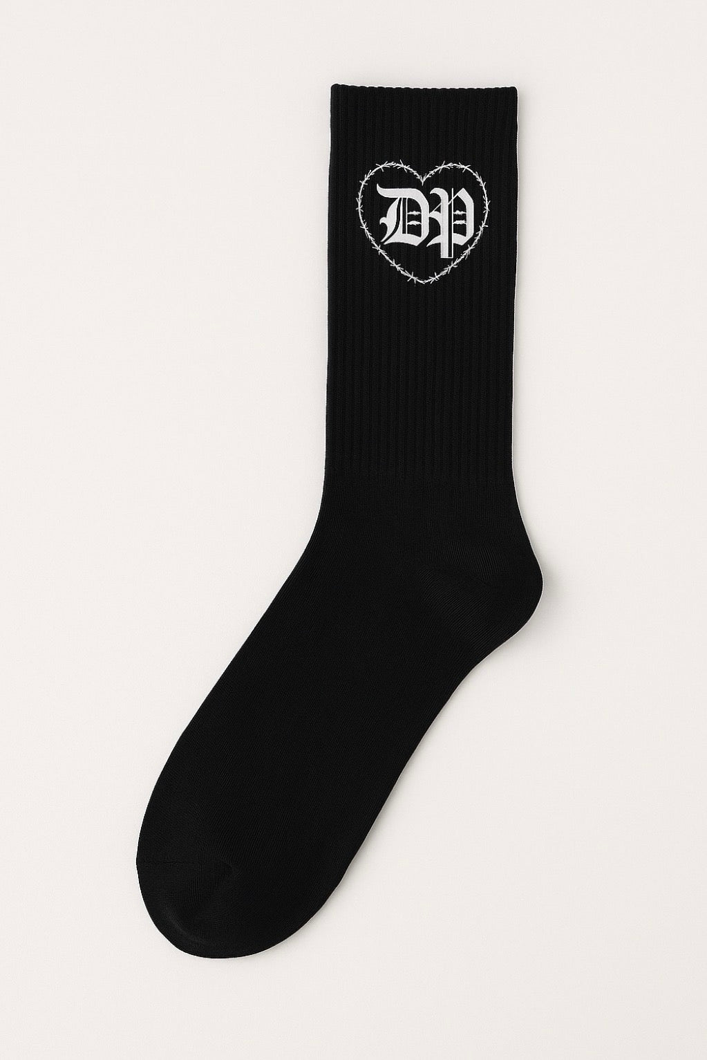 Die Pretty Barbed Heart Crew Socks - Unisex (Pre-Order)